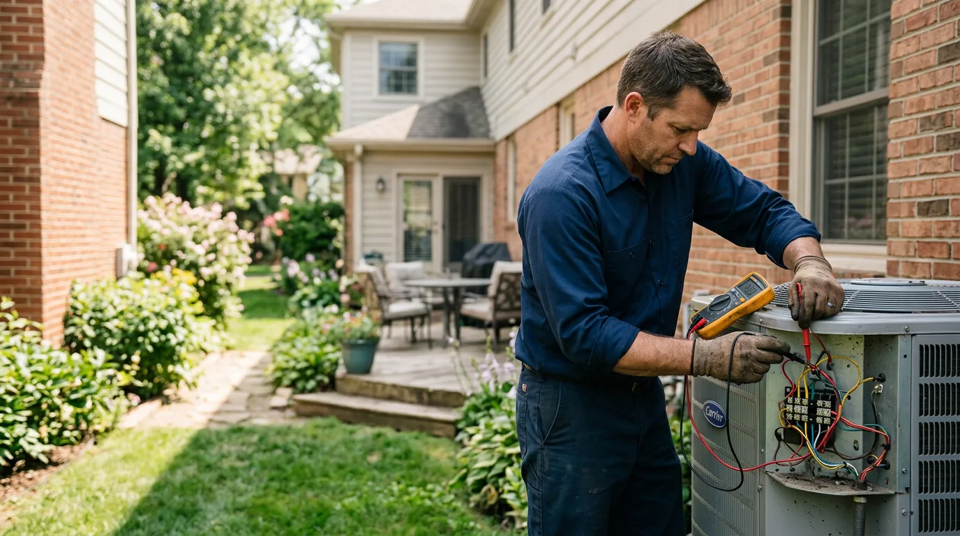 HVAC technician working near La Marque, TX